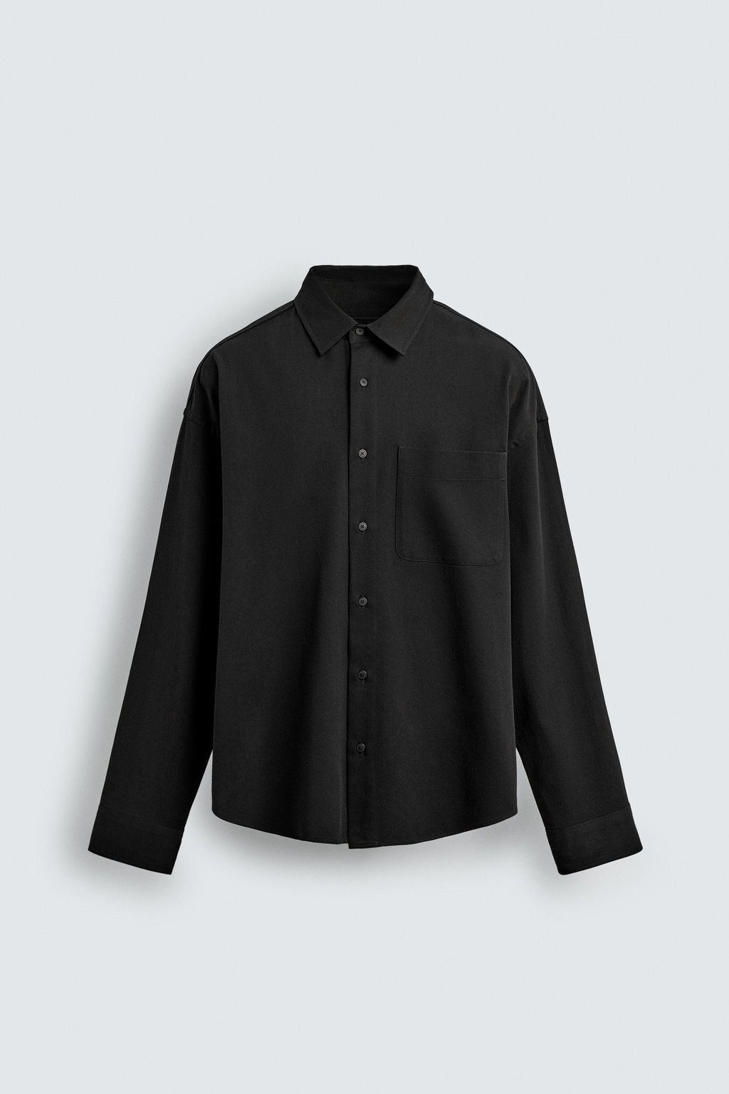 Рубашка Fluida Relaxed Fit черная