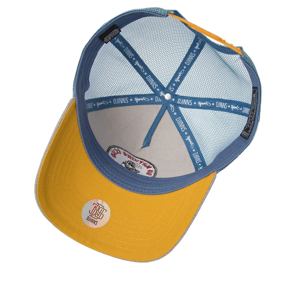 Бейсболка DJINNS арт. HFT DNC Frog (светло-серый / белый)