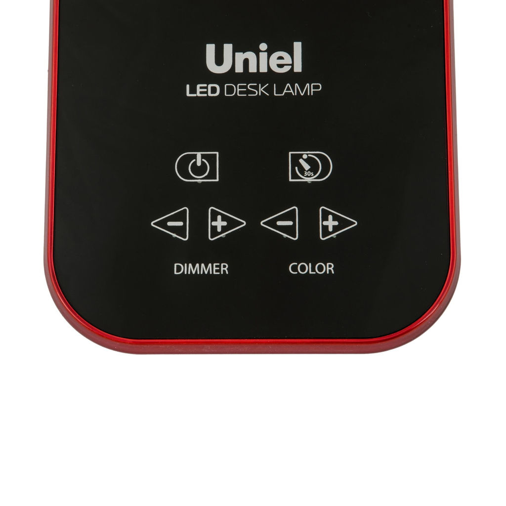 TLD-515 Red/9W/Светильник настольный/LED/900Lm/6 режимов в диапазоне 2700-6400K/С диммером/Цвет-красный