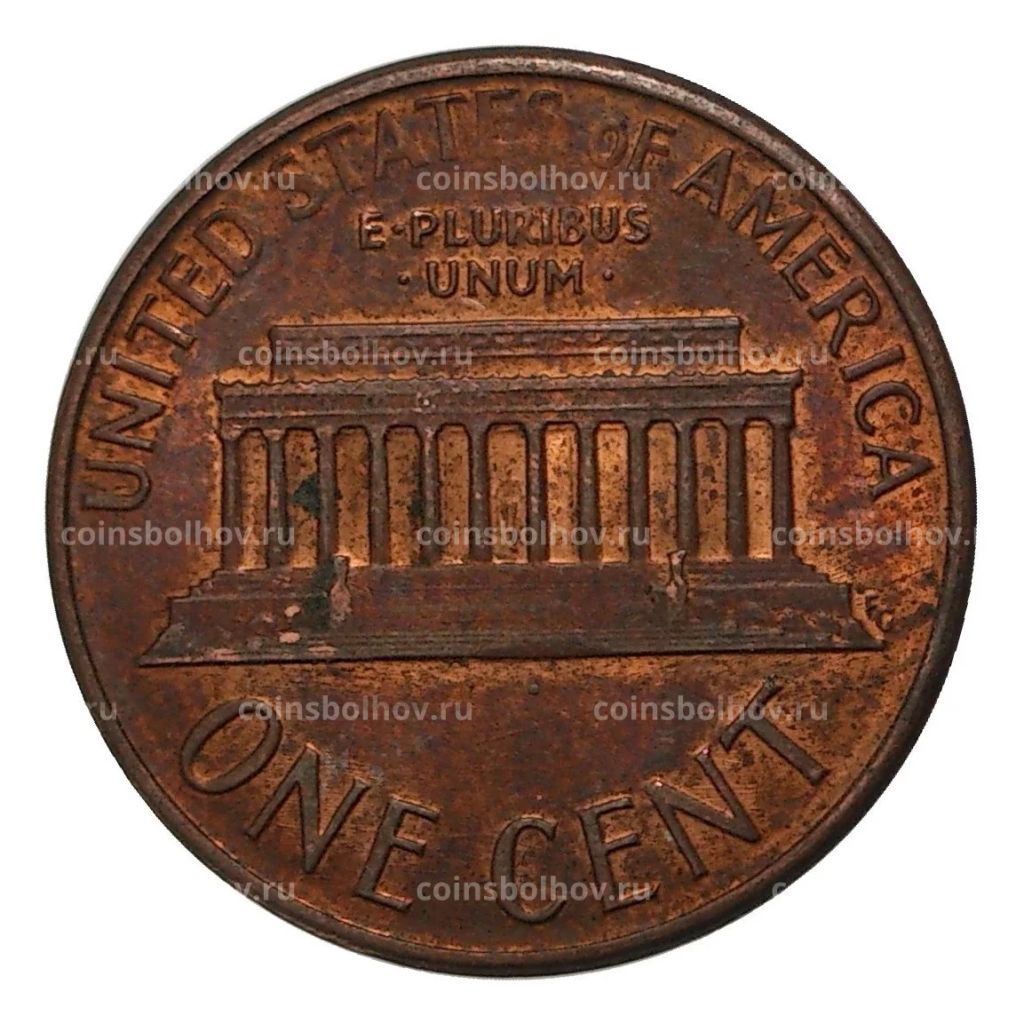 Монета 1 цент 1987 года