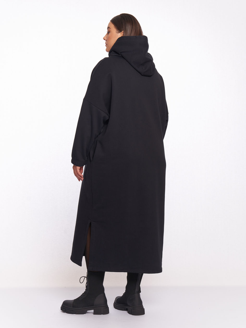Платье толстовка с капюшоном PP83261BLK01 - Артесса фото 8
