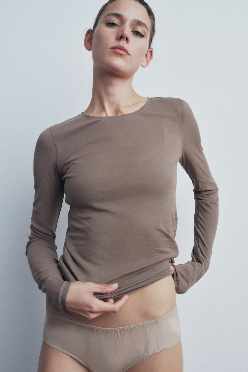 LONG SLEEVE T-SHIRT - Zara фото 3