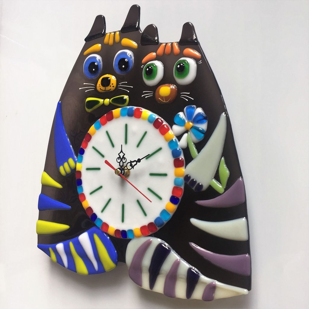 Настенные часы Влюбленные коты - Стрекоза фото 9