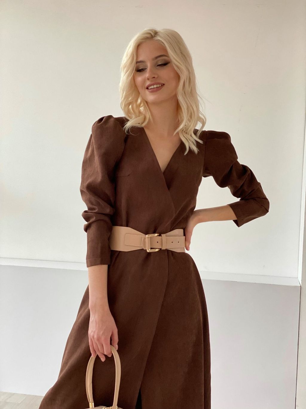 Платье с запахом черное - Martichelli фото 30