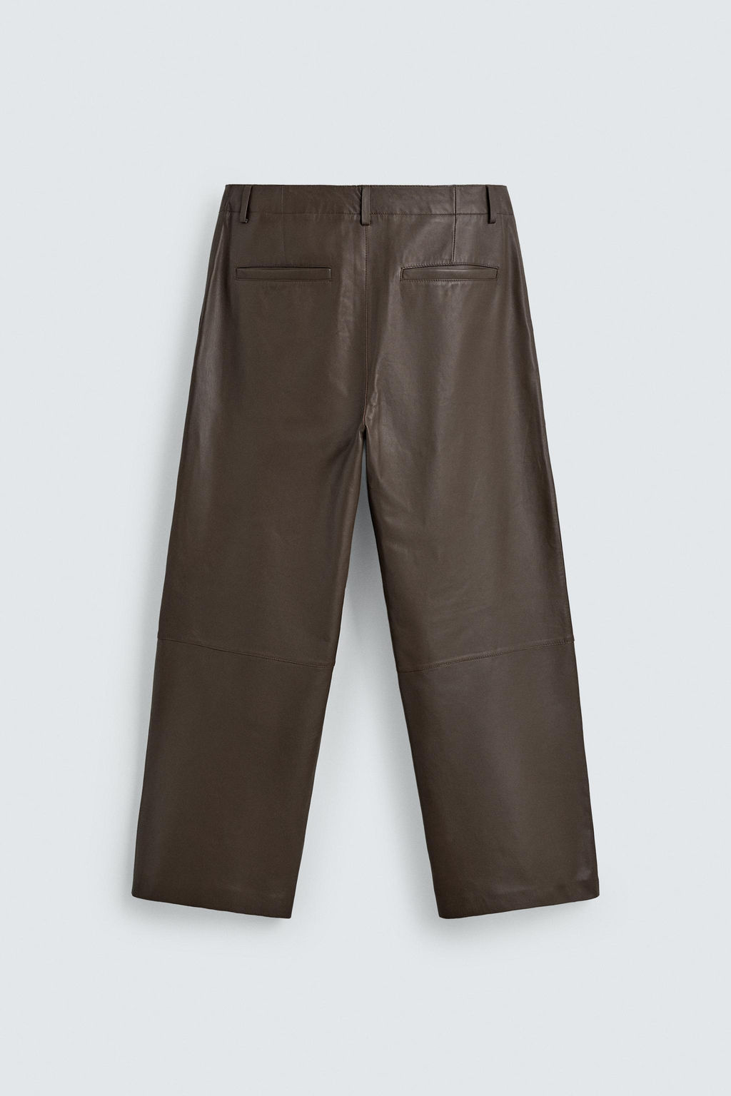 PANTAL?N BALLOON FIT PIEL / Marr?n - Zara фото 7