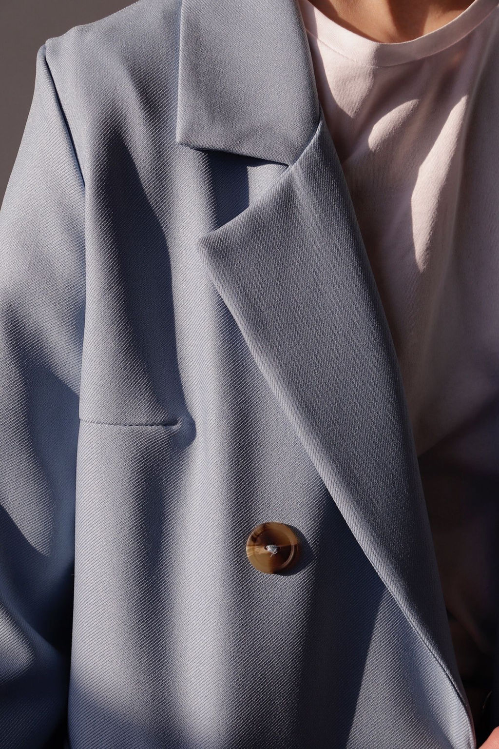 Жакет двубортный голубой - Martichelli фото 9