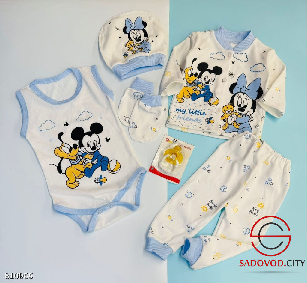 Костюм для новорожденных из 6 предметов - Bruno фото 2