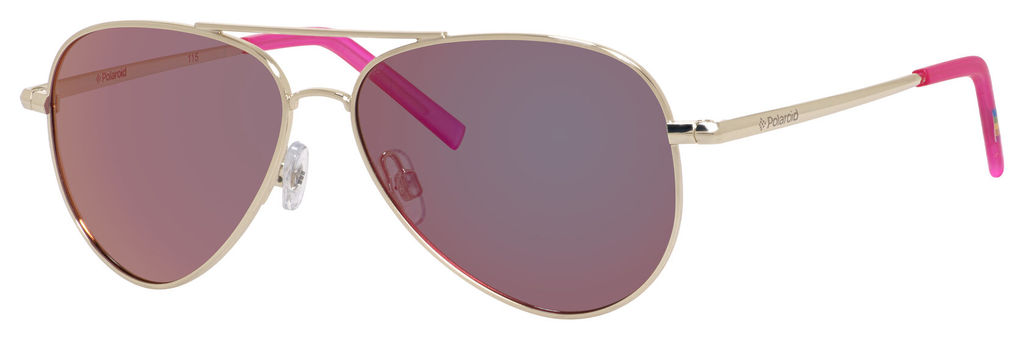 Солнцезащитные очки Polaroid Kids PLD 8015/N Золотой, детские