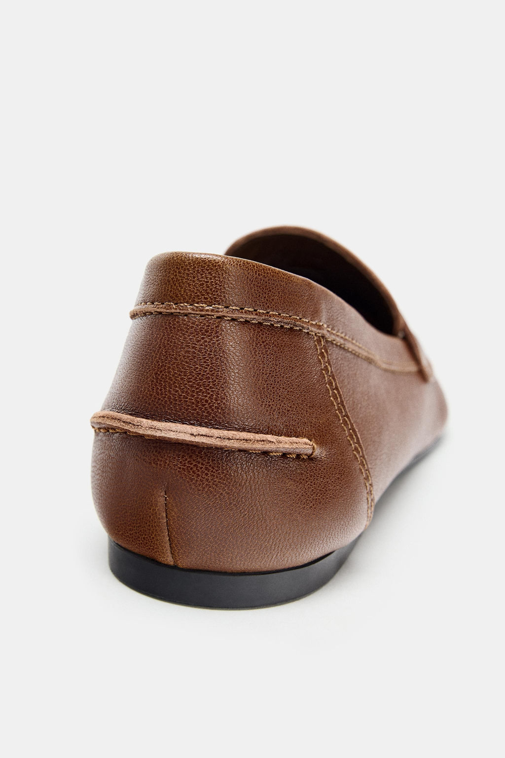 LEATHER PENNY LOAFERS - Zara фото 9