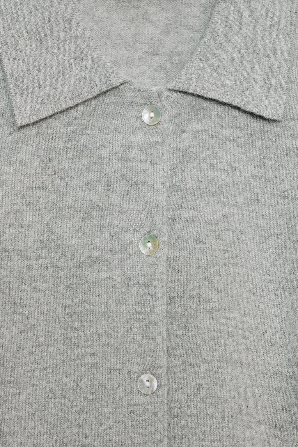 WOOL AND CASHMERE POLO CARDIGAN - Zara фото 10