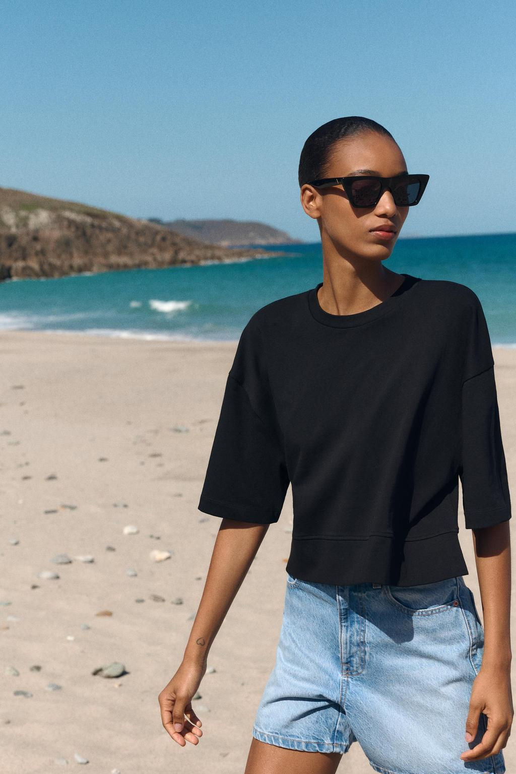 CROPPED T-SHIRT - Zara фото 20