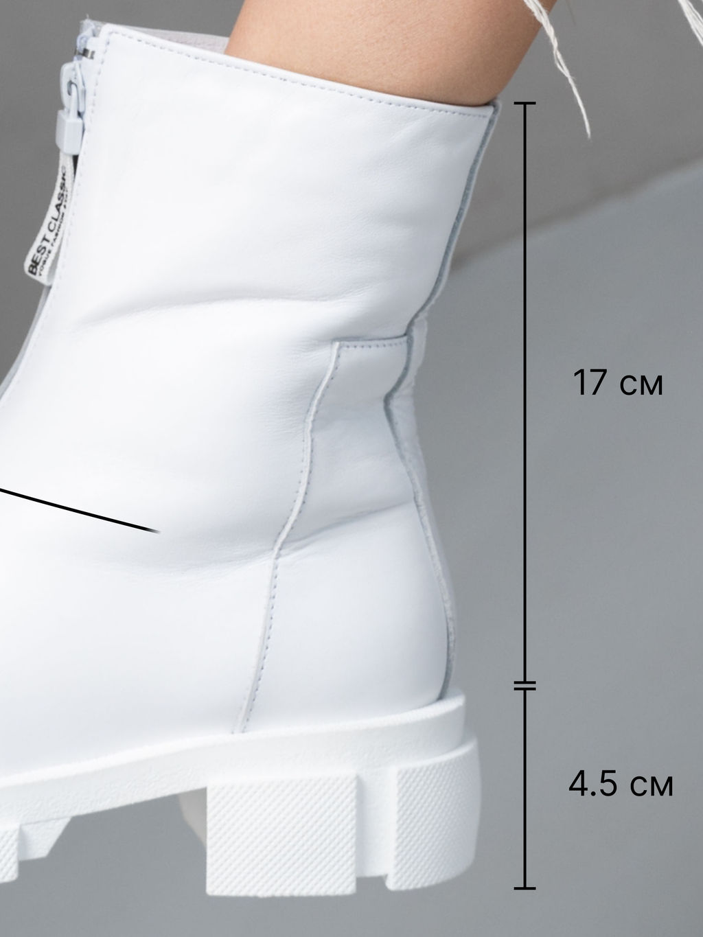 Ботинки 325.L.21074w. Белый/Мех