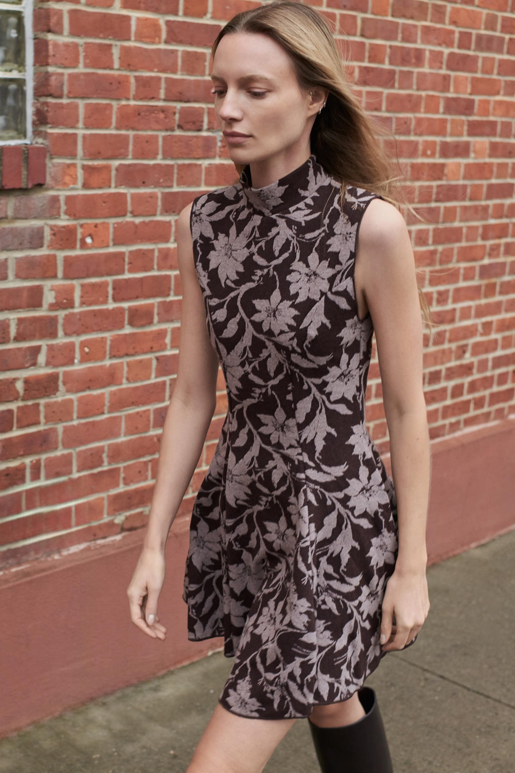 SHORT JACQUARD DRESS