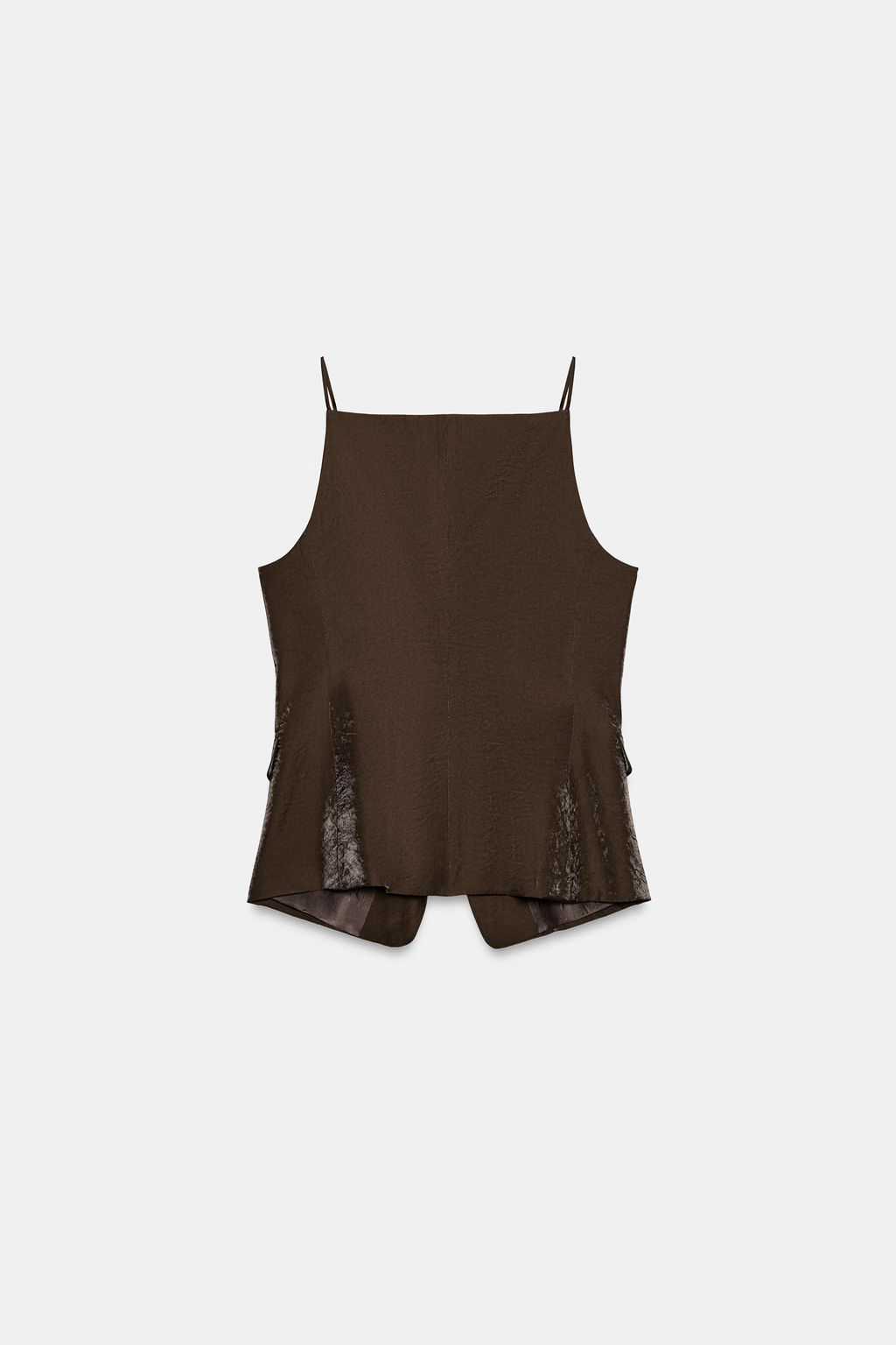 CHALECO EFECTO BRILLO / Marr?n - Zara фото 8