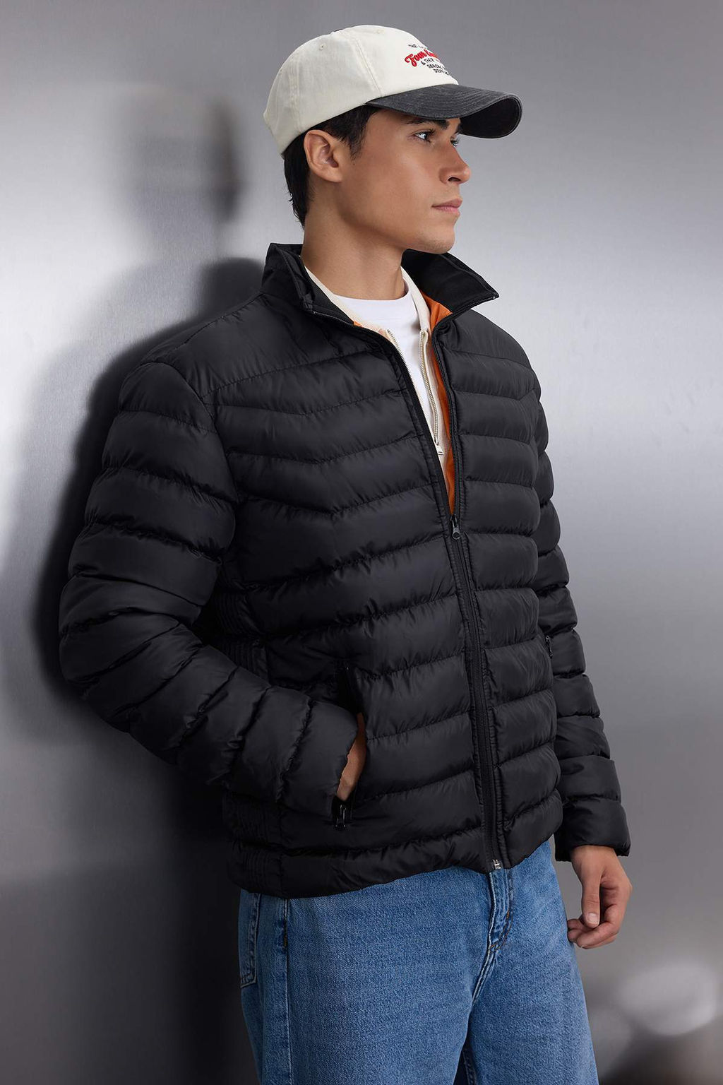 TRENDYOL MAN Tas Regular Fit Dik Yaka Sisme Ruzgara ve Suya Dayan?kl? Mont TMNAW23MO00001 - Trendyolmilla фото 14