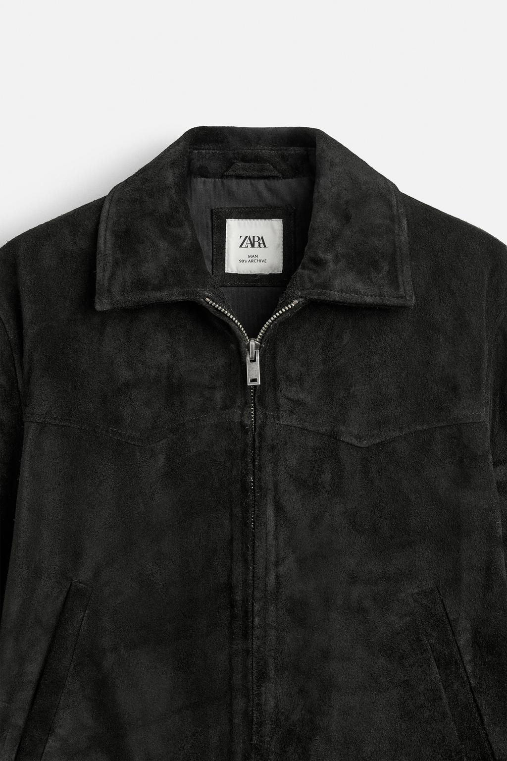 CROPPED SUEDE JACKET - Zara фото 9