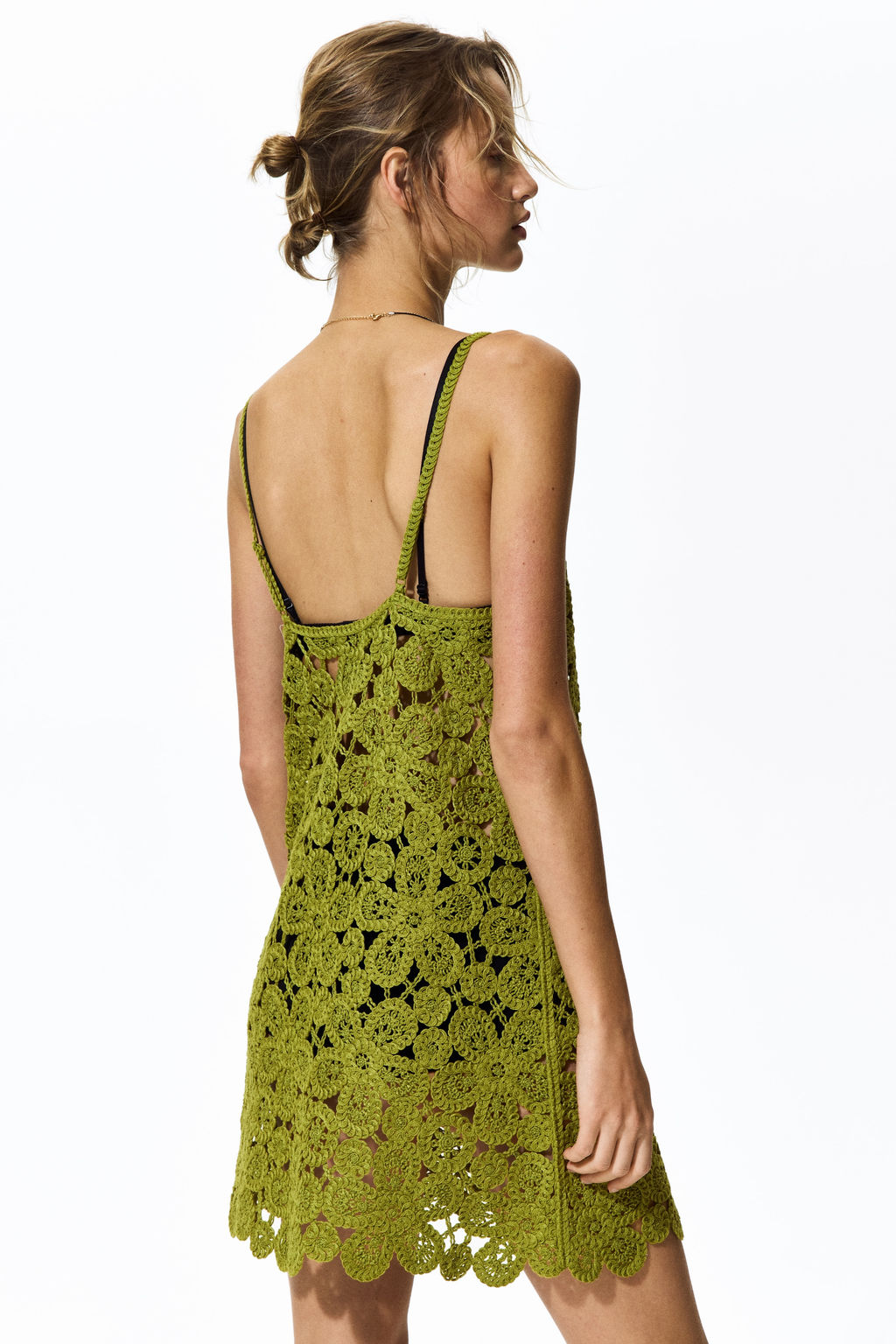 Minivestido efecto crochet - H&m фото 5