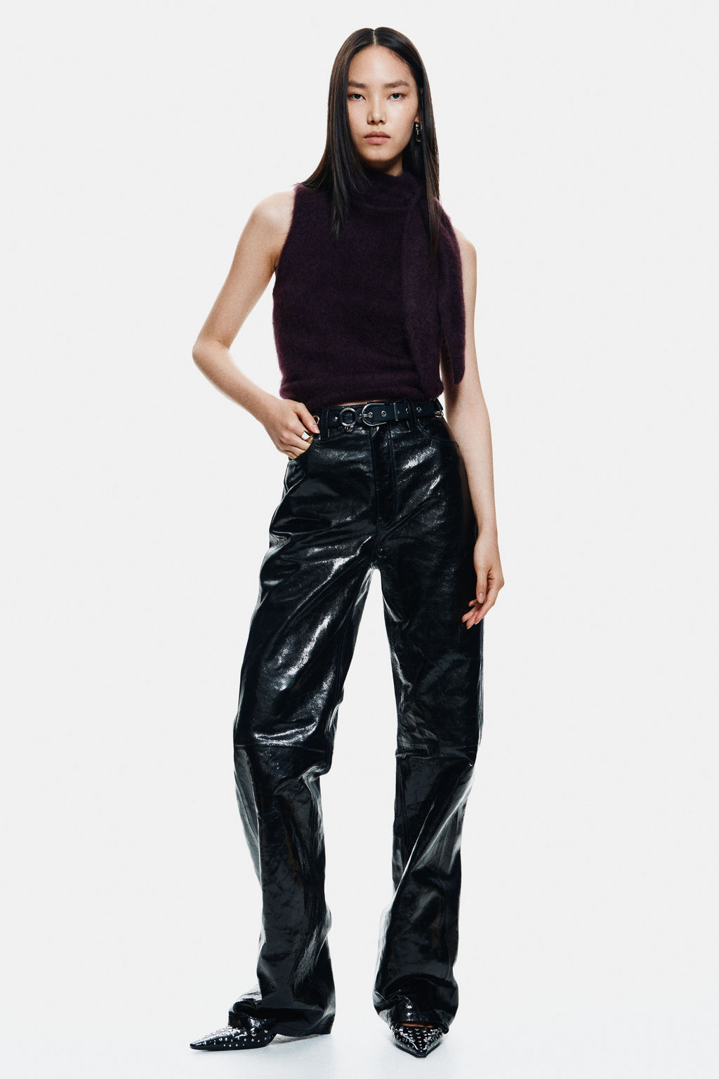 Top en mezcla de mohair con cuello fular - H&m фото 6