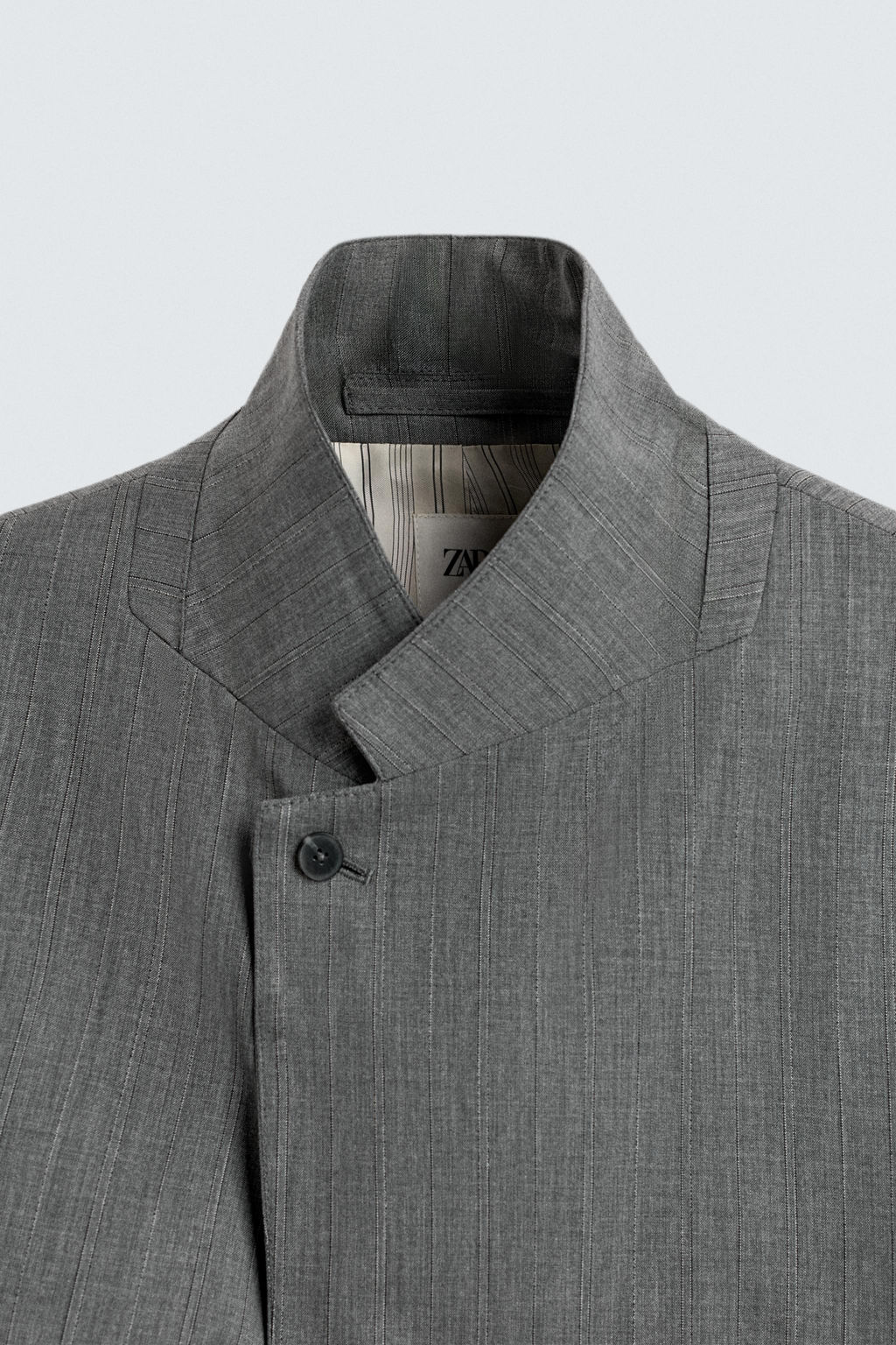 LIMITED EDITION STRIPED TEXTURED SUIT BLAZER - Zara фото 18