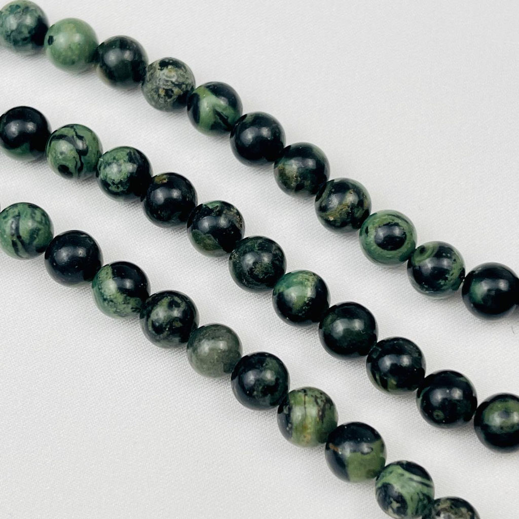 Бусины для украшений из Яшмы "Камбаба" (58 бусин) 38 см