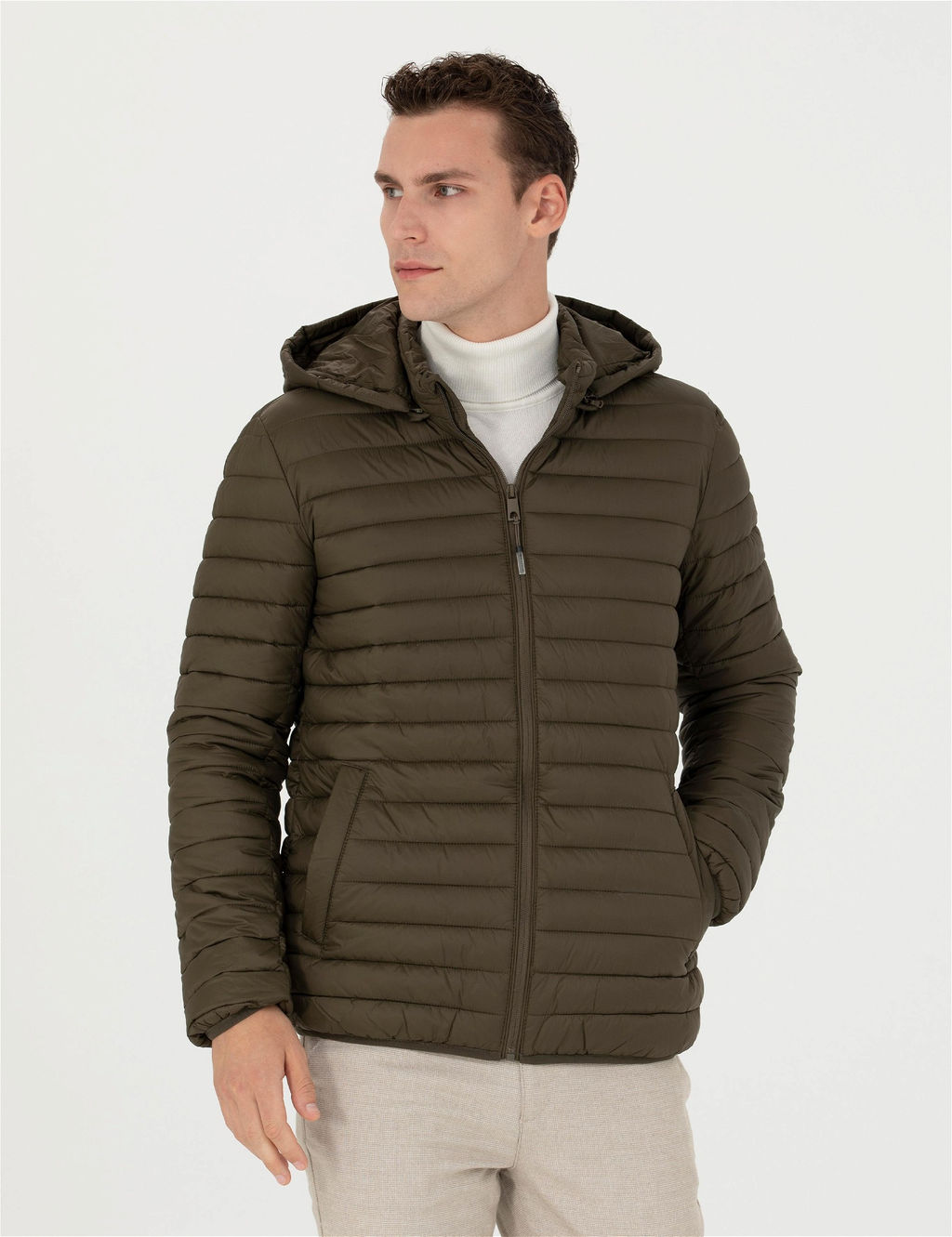 Haki Kapi_onlu Baharl_k Mevsimlik Mont - Pierre cardin фото 3