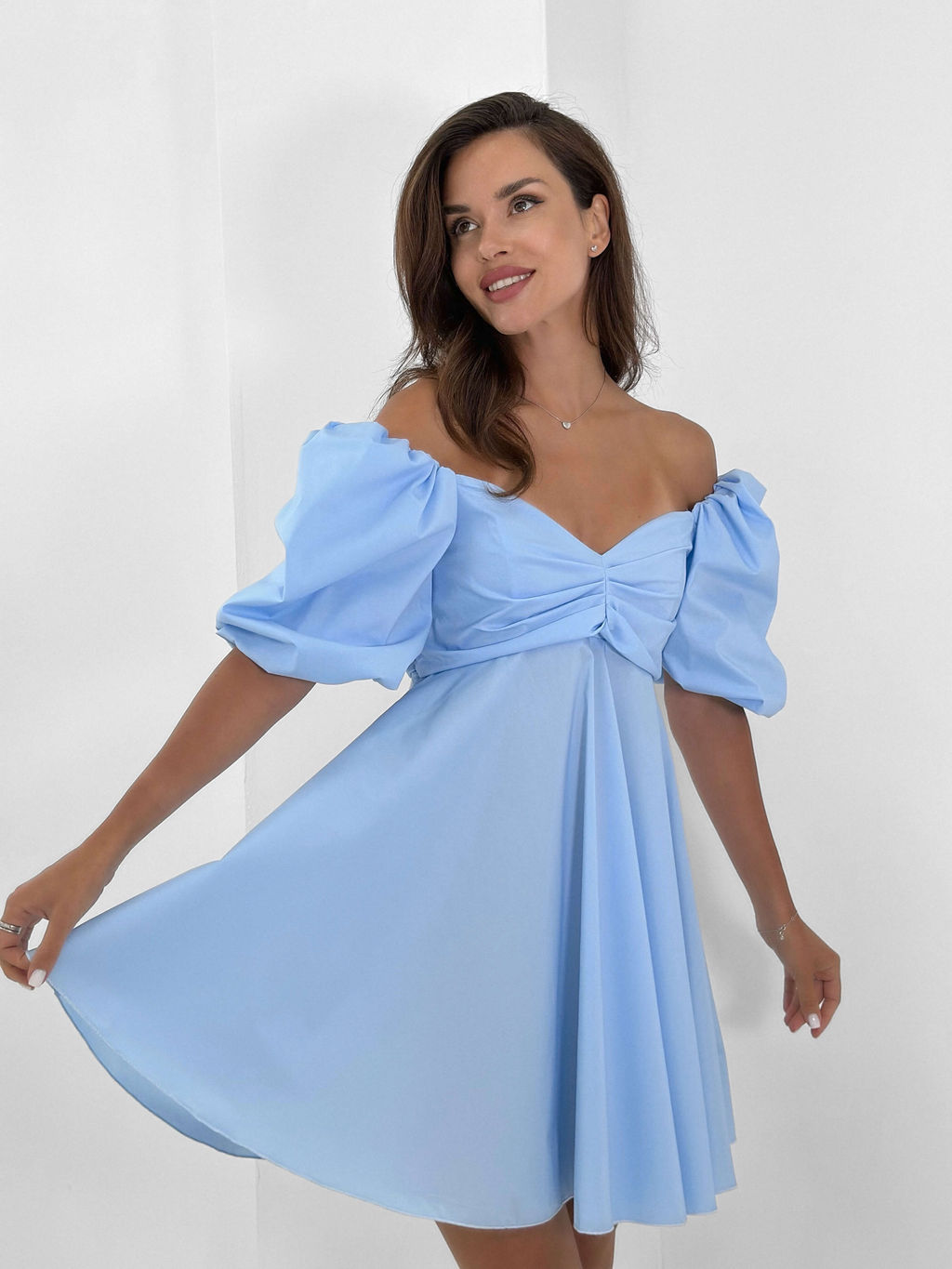 Платье Элия (голубой) - Nadi bordo фото 4