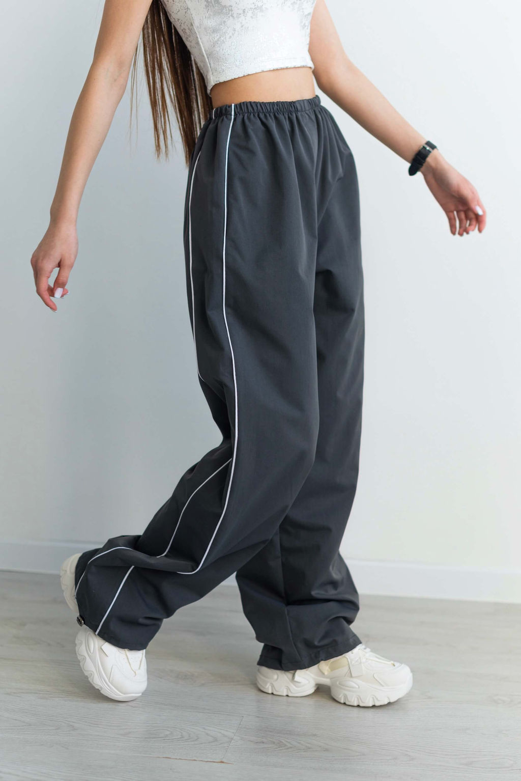 Брюки Дэви (серый) - Nadi bordo фото 9