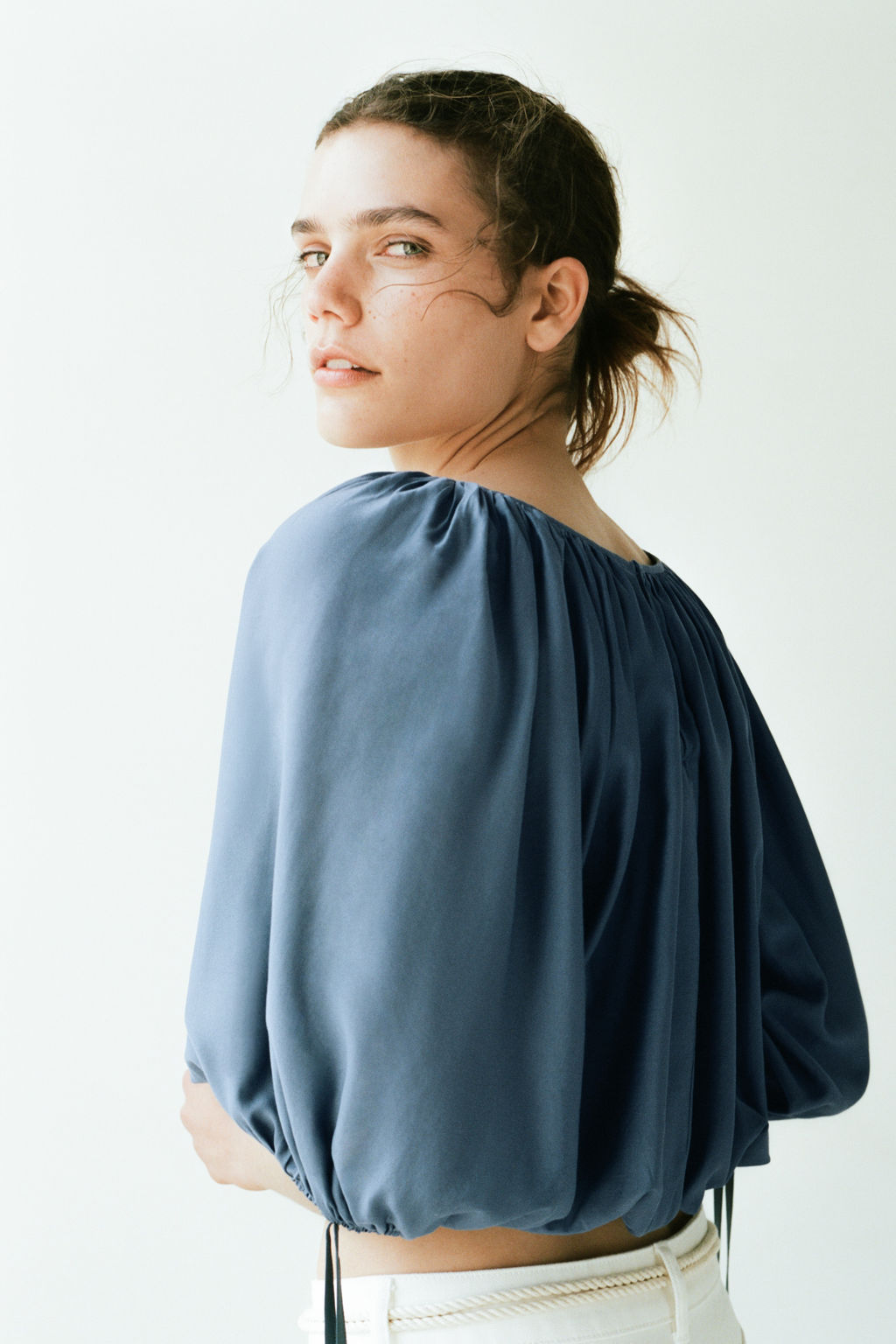 Blusa oversize con lazadas - H&m фото 5