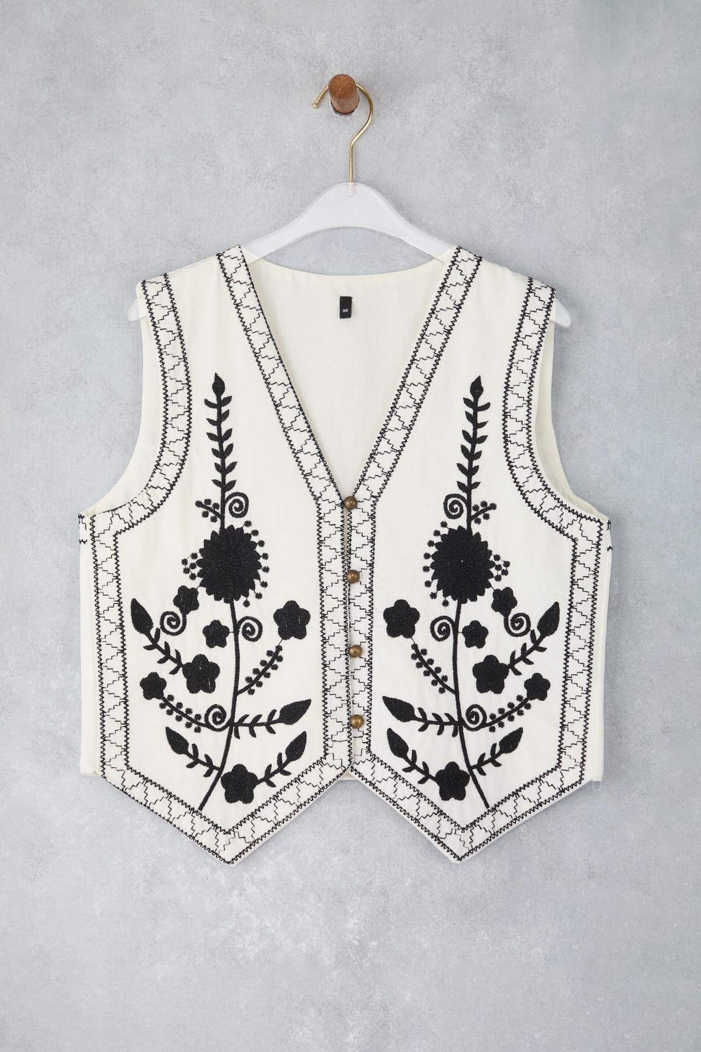 Beyaz Regular Nak?sl? Yelek TWOSS25YE00126