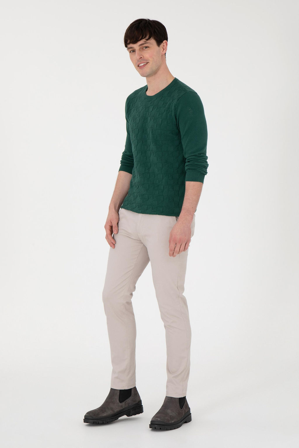 Erkek Slim Fit Ta_ Kanvas Pantolon
