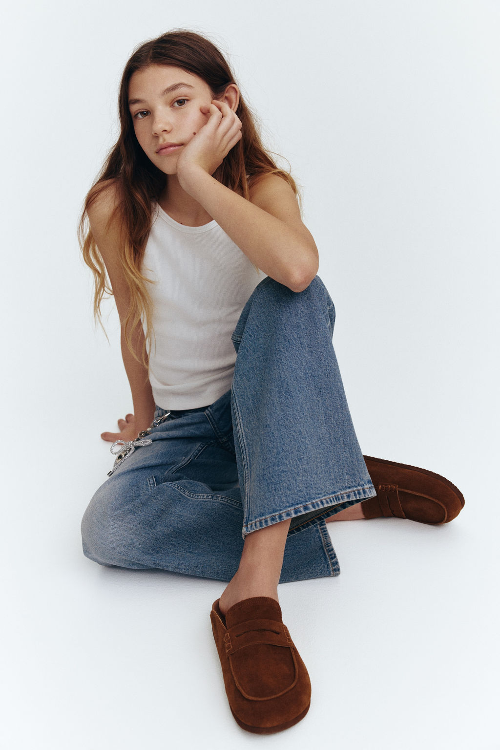 Baggy Fit Bootcut Leg Jeans