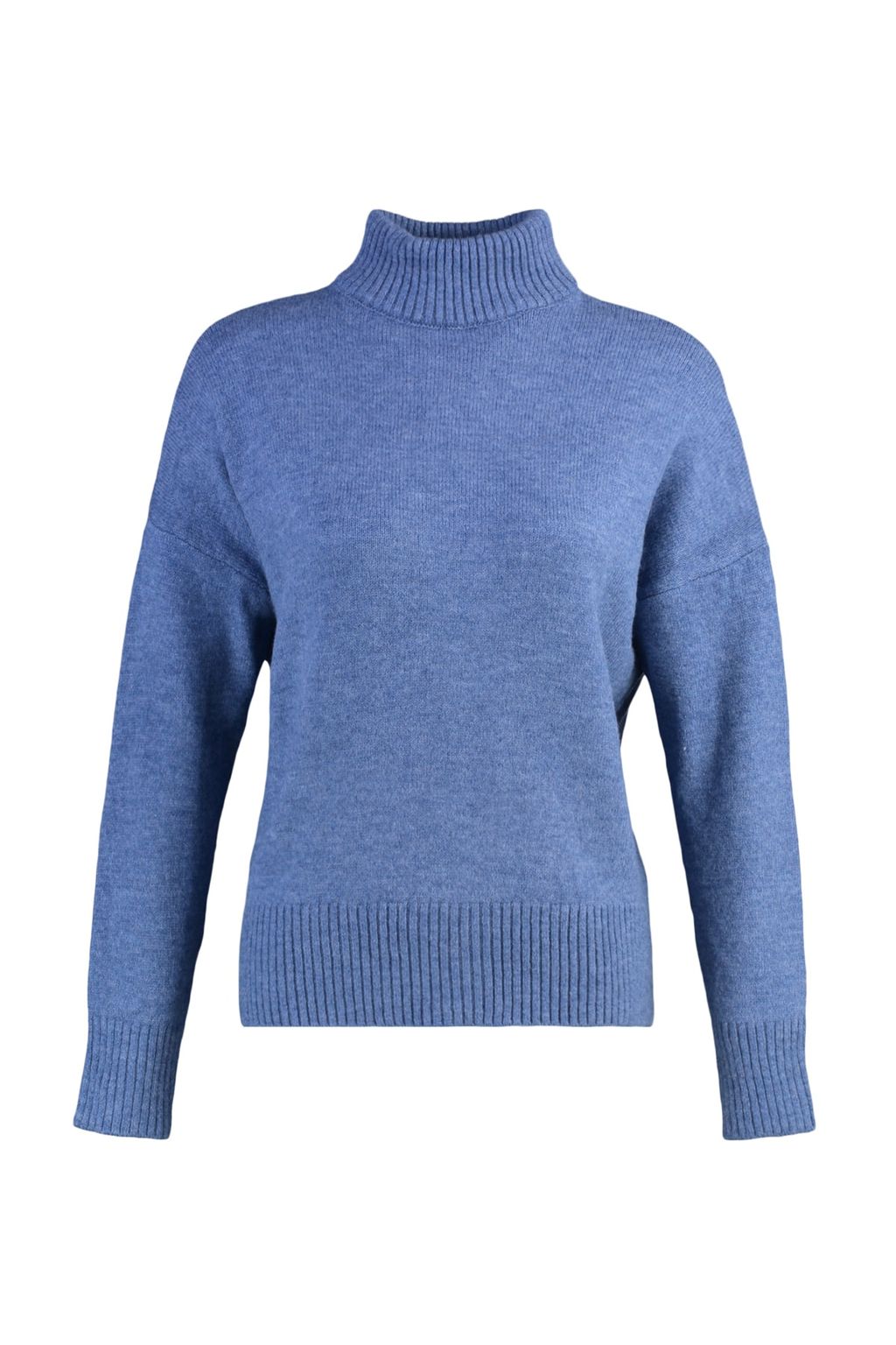 Mavi Genis Kal?p Yumusak Dokulu Triko Kazak TWOAW23KZ00469