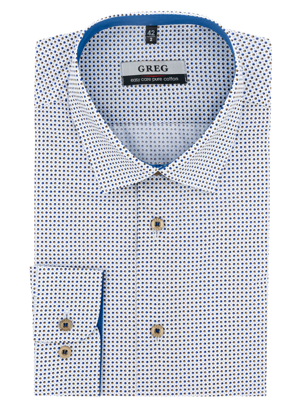 Сорочка мужская длинный рукав GREG 123/231/3414/ZV/1