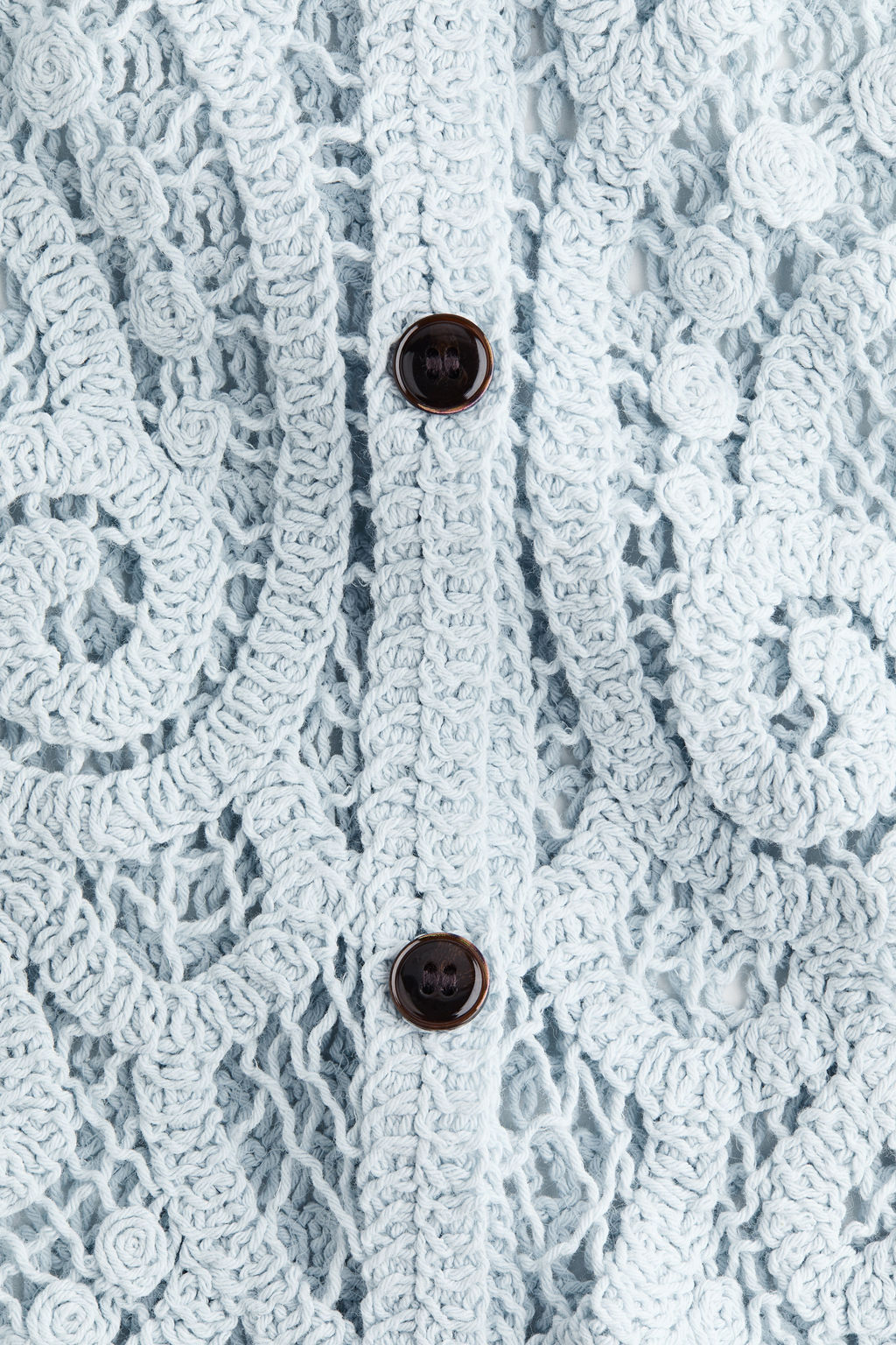 Top efecto crochet con botones - H&m фото 5