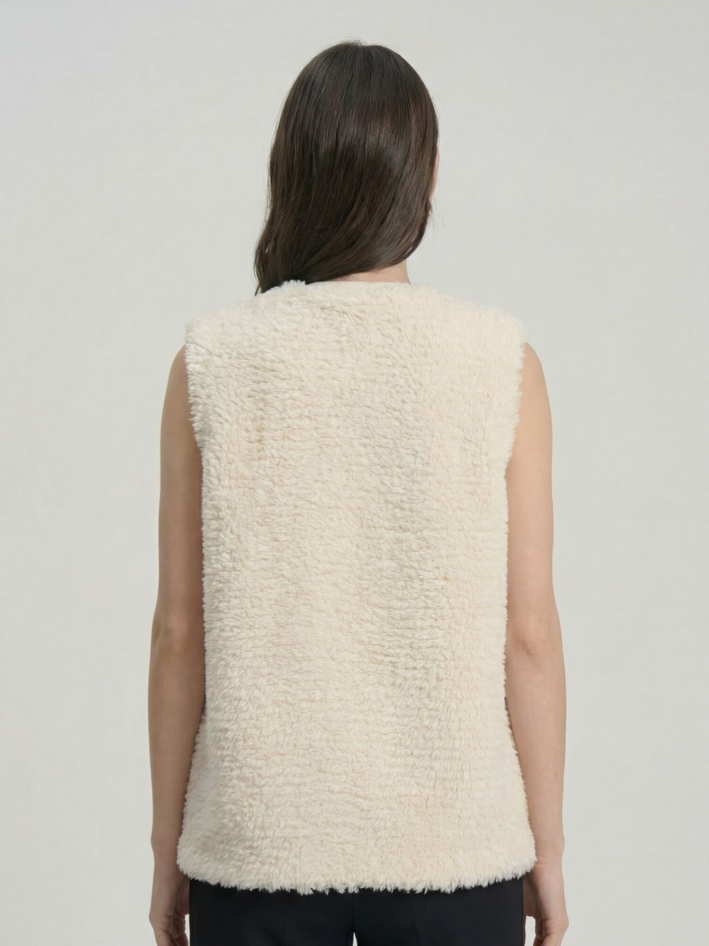Жилет из кашемира женский 16147 кремовый