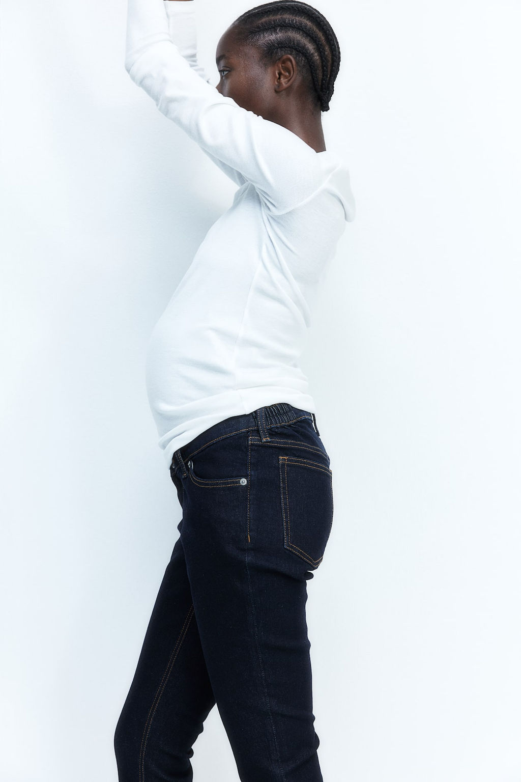 MAMA Before & After Slim Low Jeans - H&m фото 5