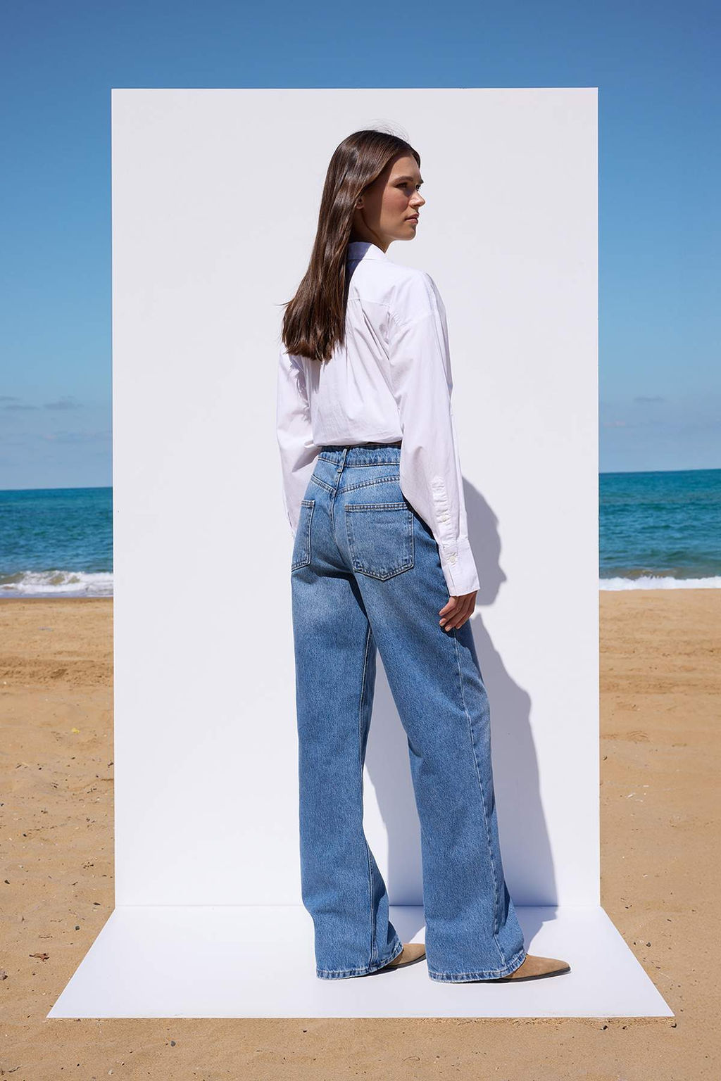 More Sustainable Mavi Rejeneratif Pamuk Normal Bel Wide Leg Genis Paca Jeans TWOAW26JE00225 - Trendyolmilla фото 4