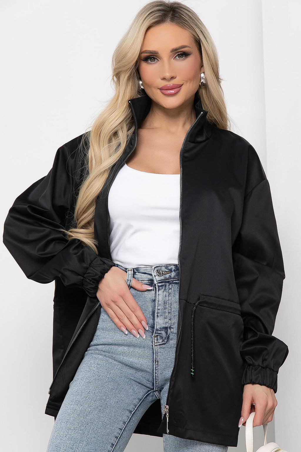 Ветровка Весенний дождь (черная) Б8602 - Lt collection фото 9