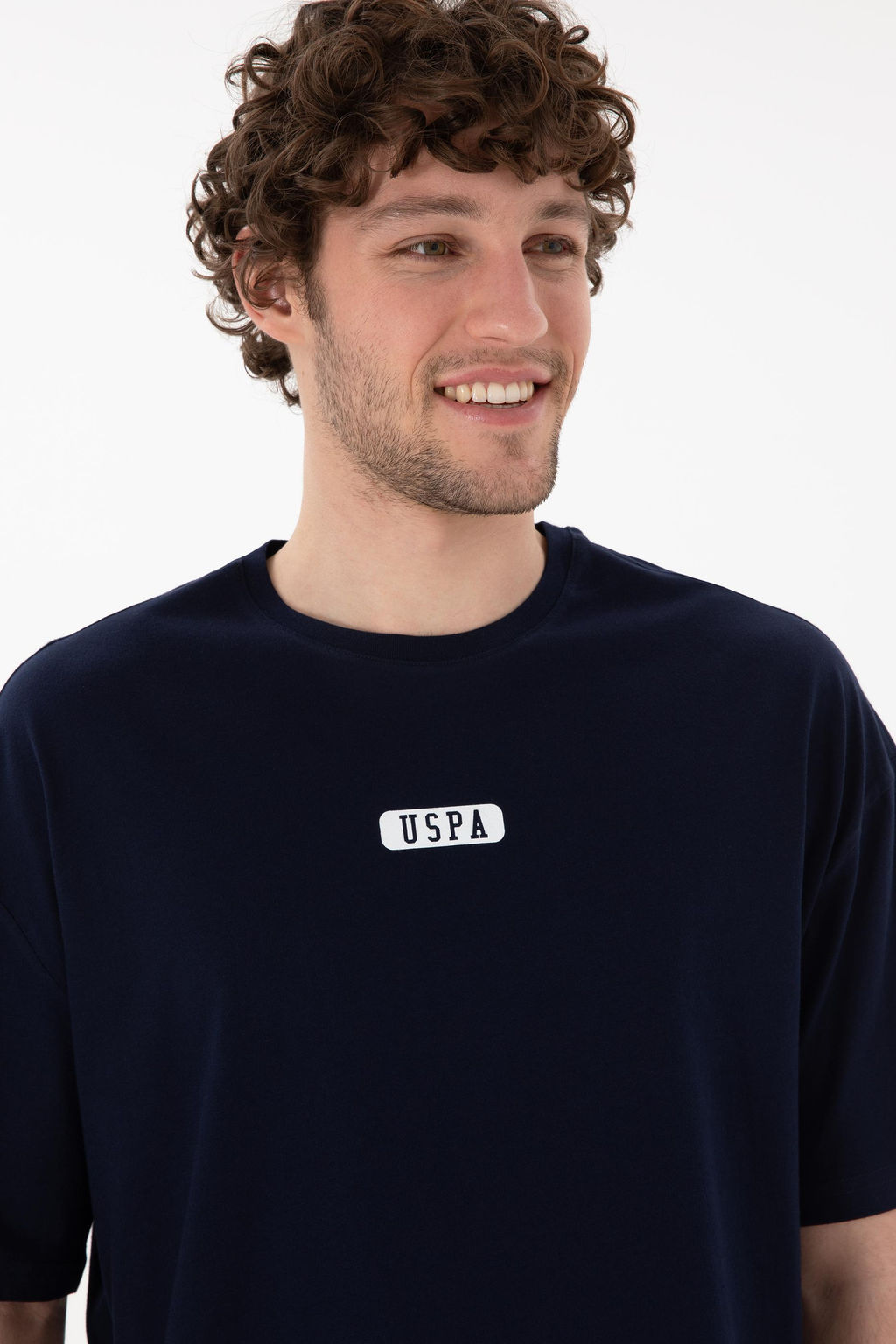 Erkek Oversize Fit Bisiklet Yaka Lacivert Ti__rt Sepette S_rpriz _ndirim - U.s. polo assn фото 3