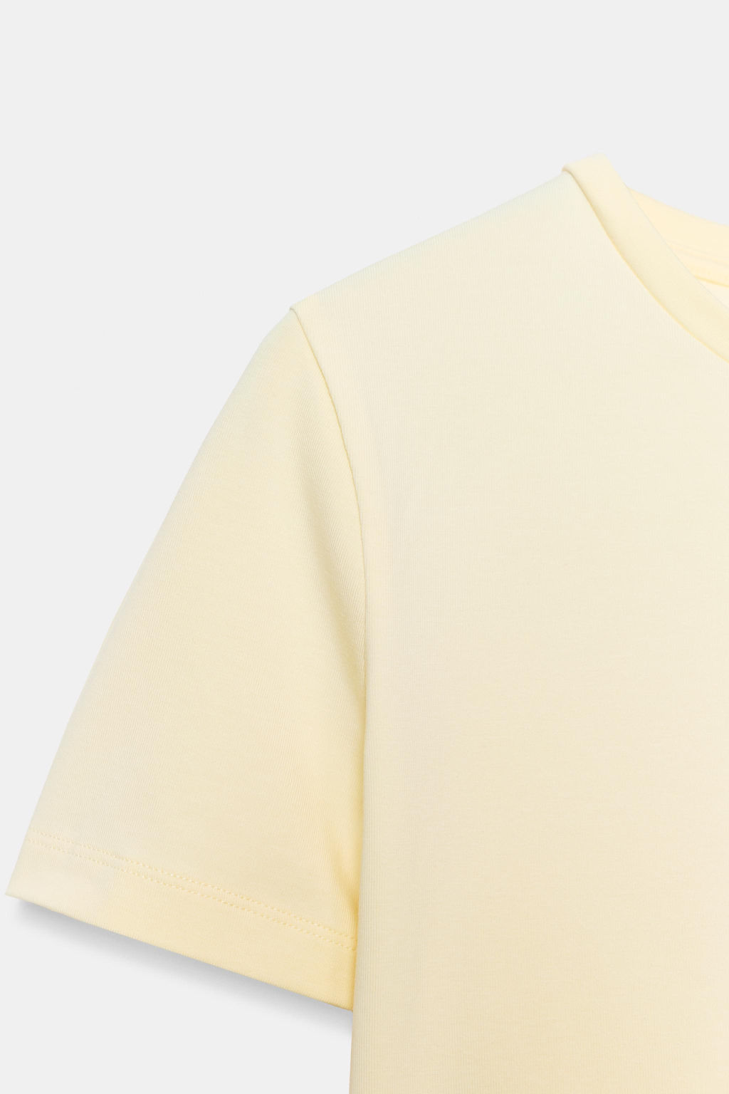 CAMISETA CROPPED MANGA CORTA / Amarillo claro - Zara фото 3