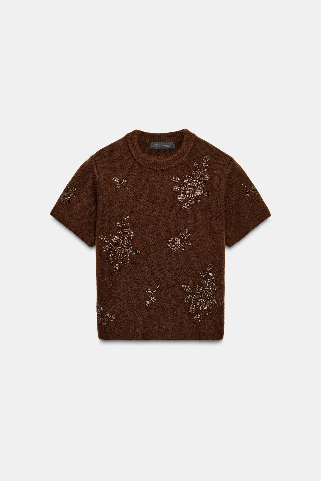 SHORT SLEEVE BEADED JUMPER