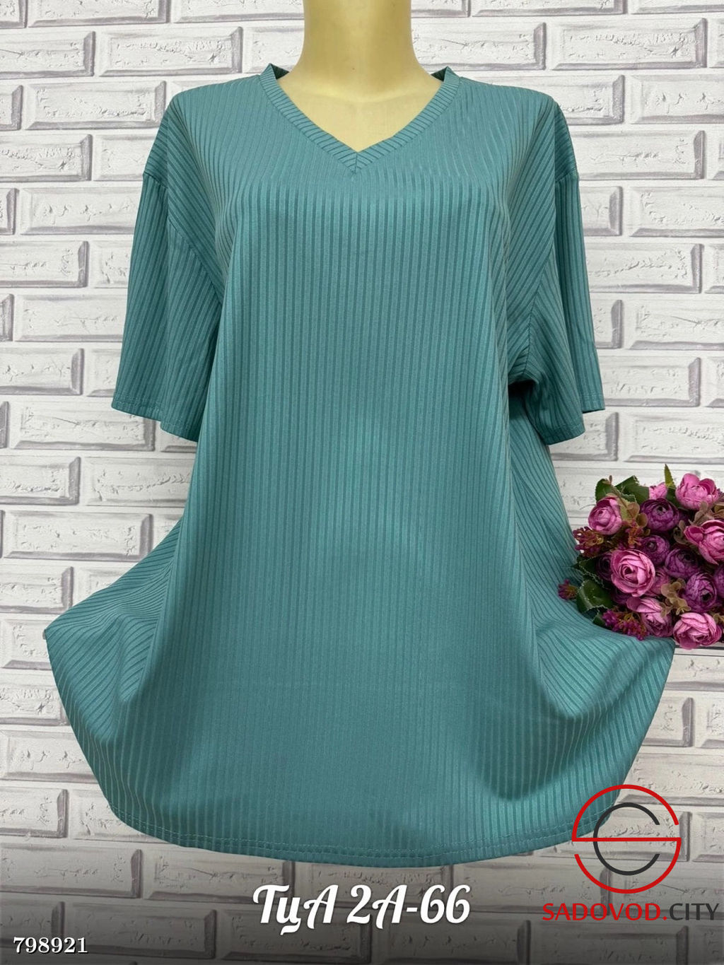 Футболка женская однотонная - Bruno фото 2