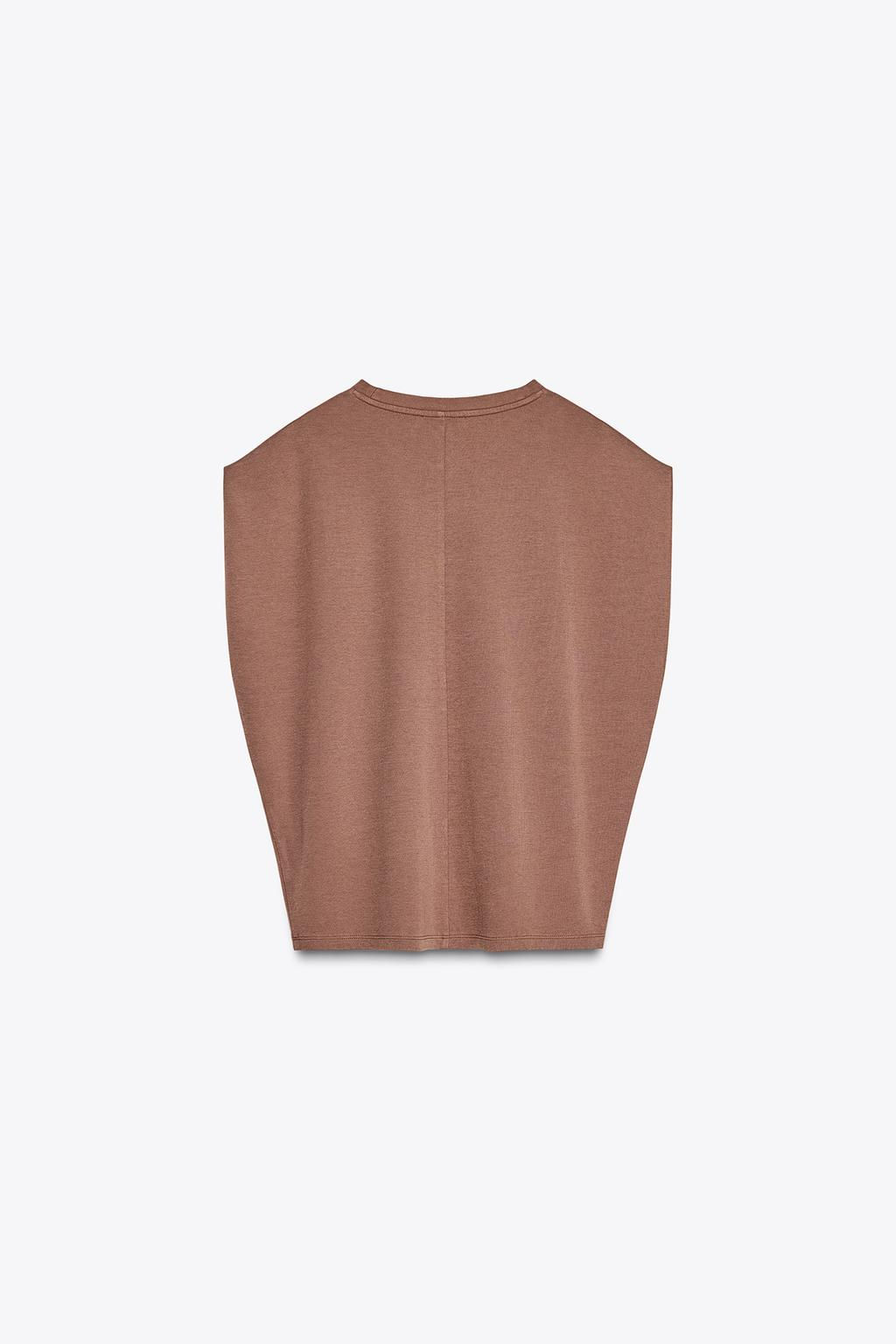 WASHED INTERLOCK T-SHIRT - Zara фото 15