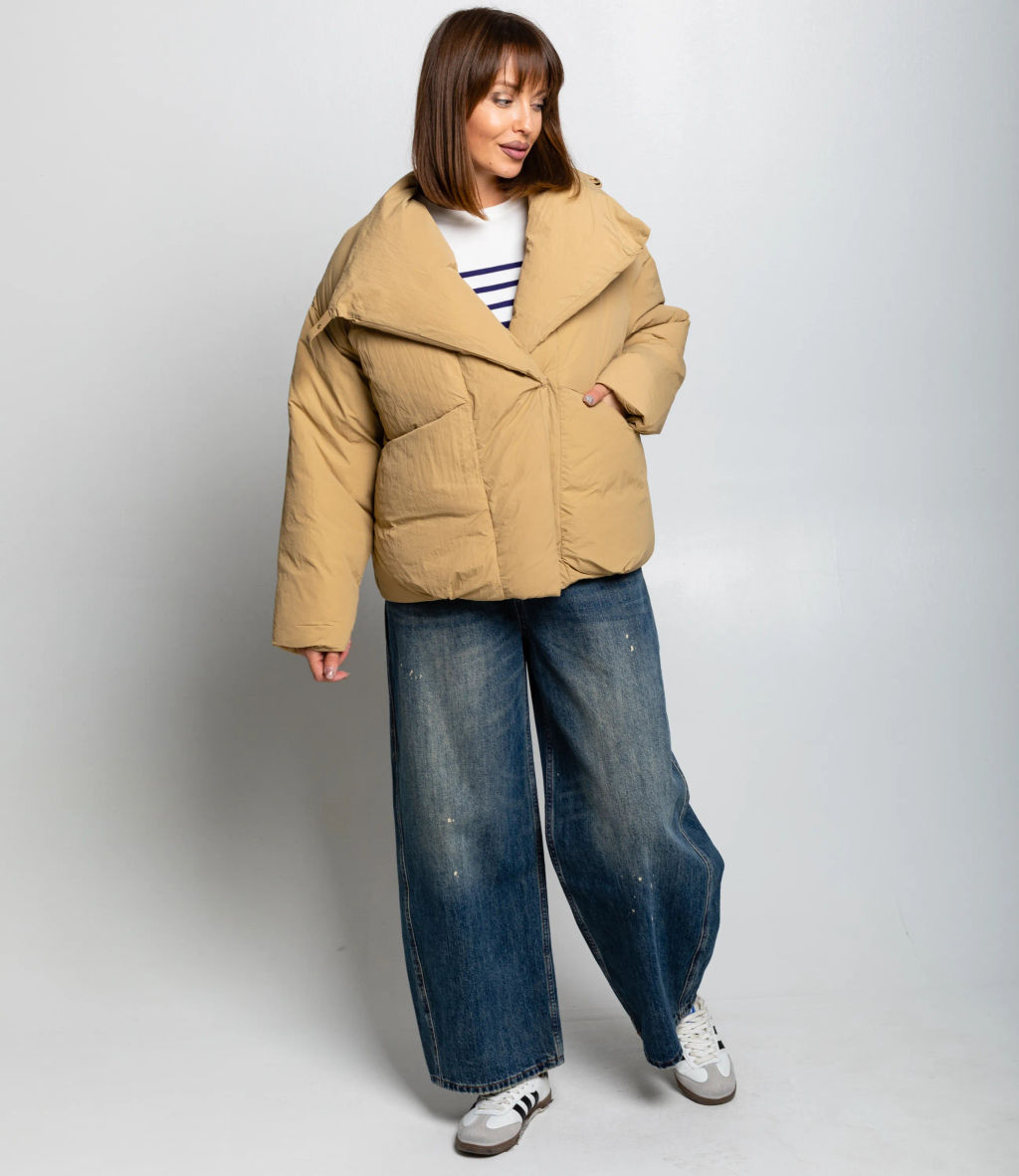 Куртка #КТ8601 (2), бежевый - Dommod фото 4