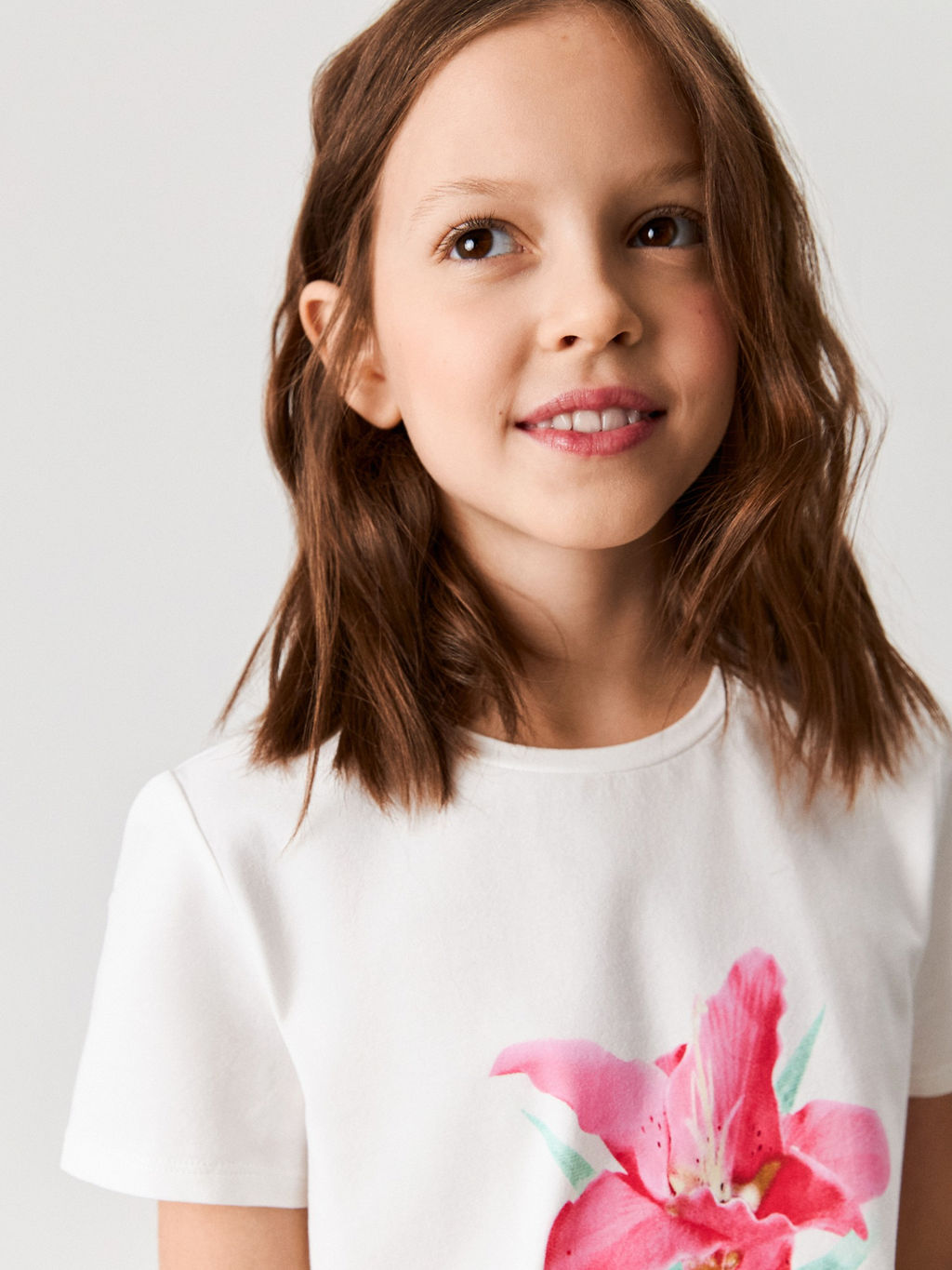 ACOOLA / Футболка детская для девочек Kalanhoe белый фото 5