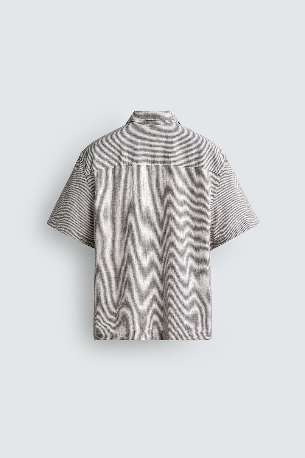 CAMISA FLUIDA RAYAS / Marr?n - Zara фото 8