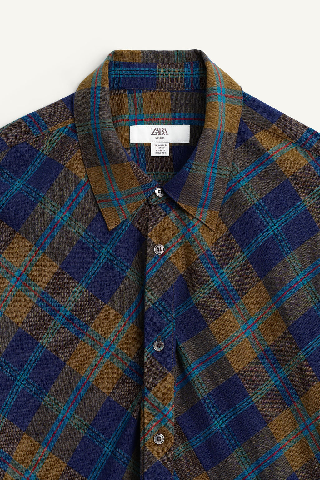 LIMITED EDITION FLOWING CHECK SHIRT - Zara фото 6