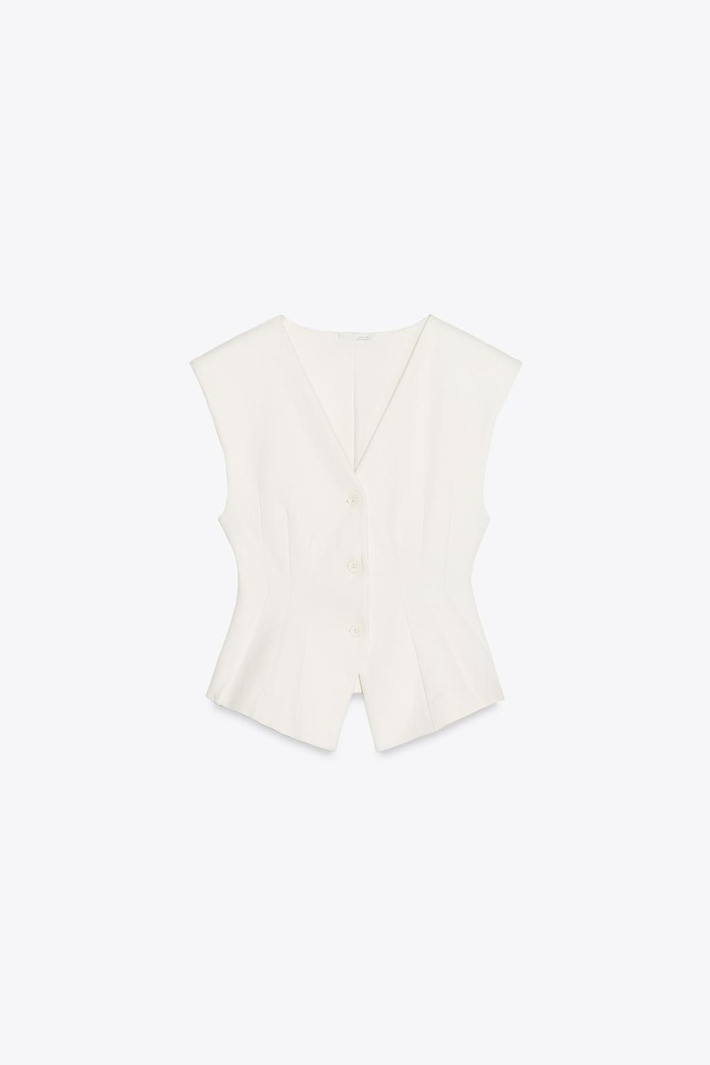 INTERLOCK SLEEVELESS TOP - Zara фото 5