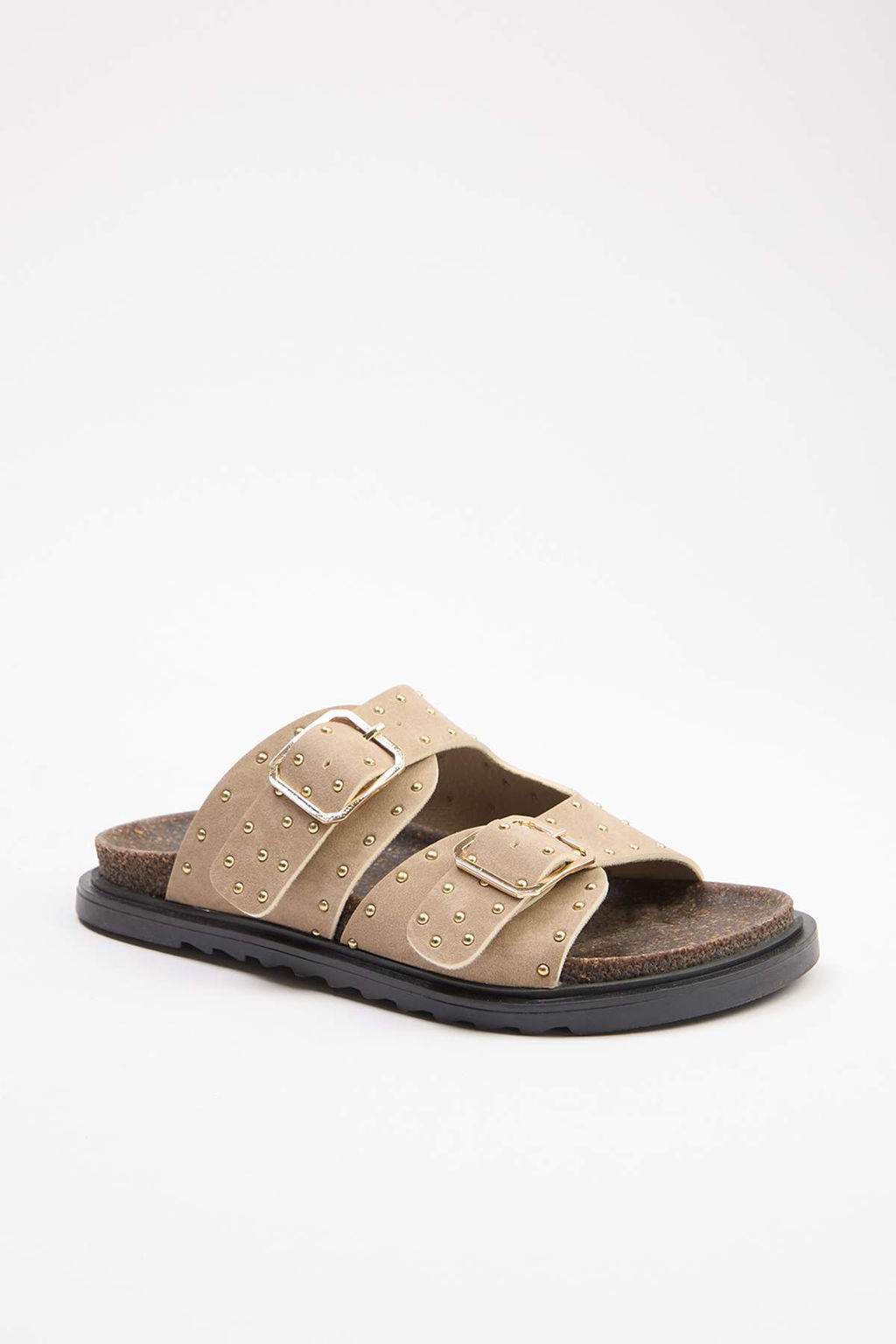 Bej Nubuk Trok Detayl? Kad?n Terlik TAKSS26TE00001