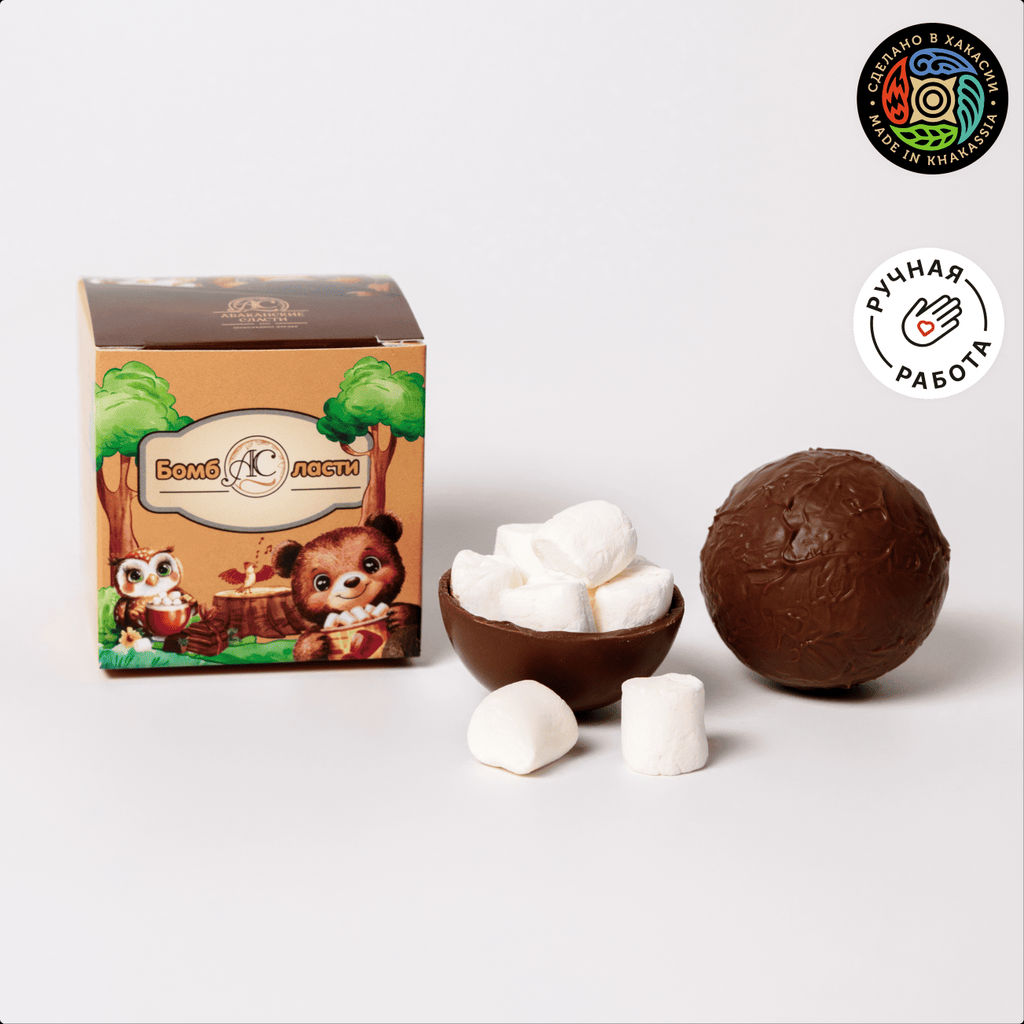 БомбАСласти (Шоколадная бомбочка с маршмеллоу и какао)